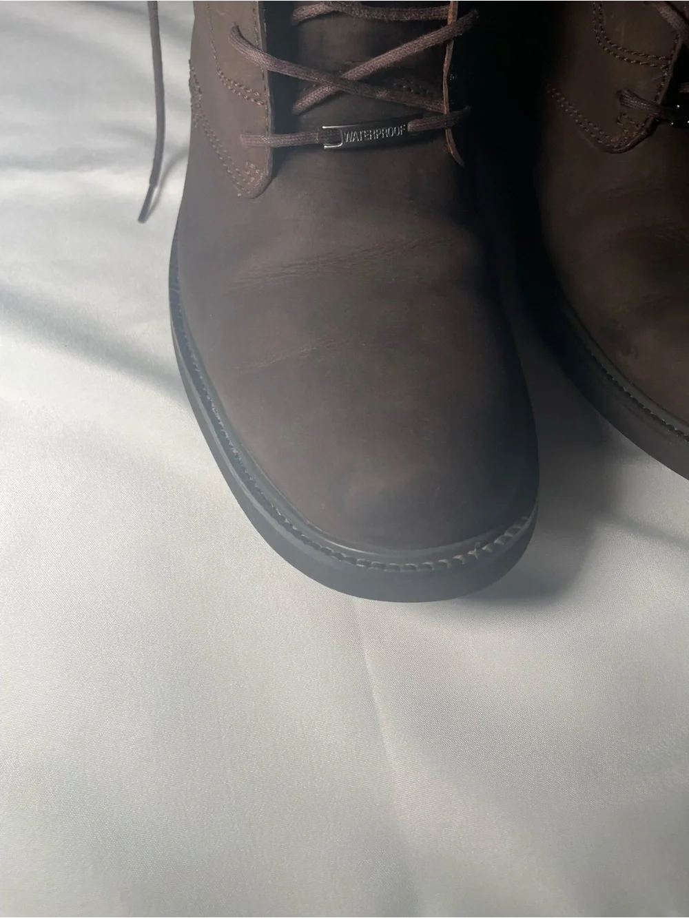 Clarks‎ Men's Brown Leather Lace-Up Boots waterproof